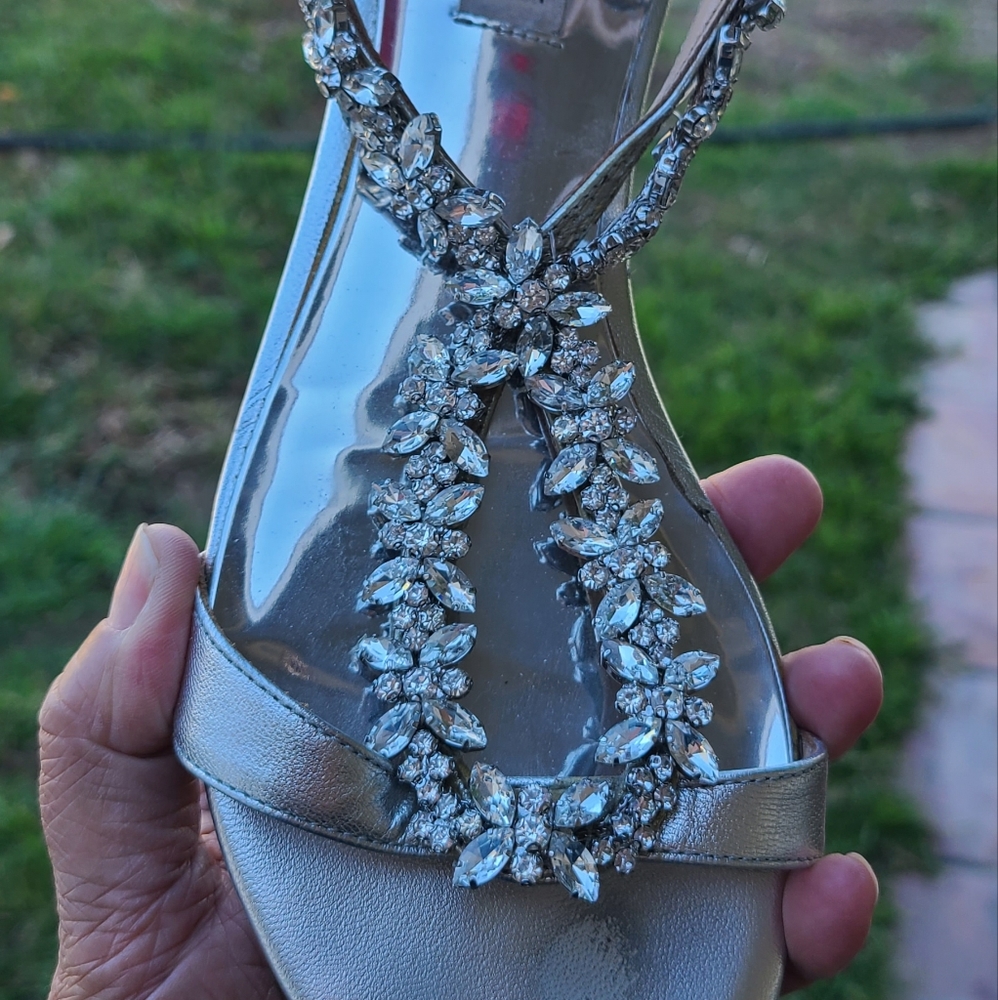 Badgley Mischka jewel sandals